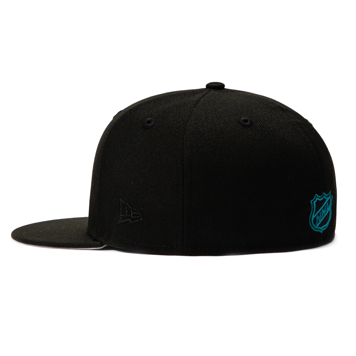 New Era 59Fifty Black Dome San Jose Sharks 20th Anniversary Patch Alternate Hat - Black - Image 3