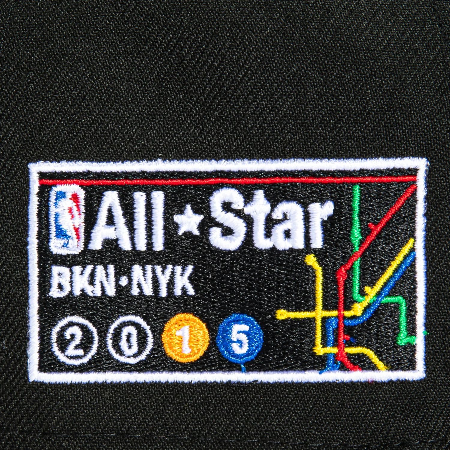 New Era 9Forty A-Frame Black Dome Brooklyn Nets 2015 All Star Game City Patch Arch Snapback Hat - Black - Image 4
