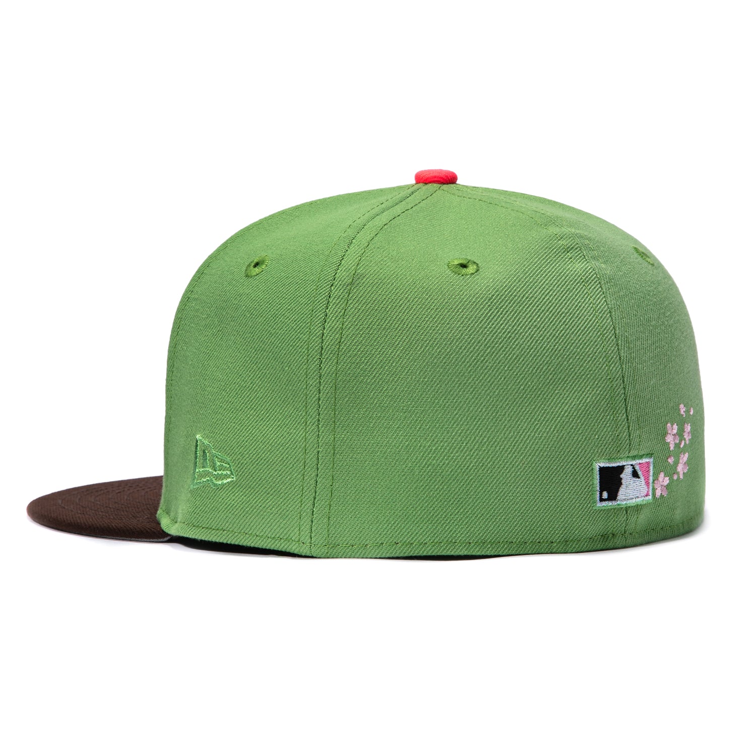 New Era 59Fifty Blossom San Francisco Giants 25th Anniversary Patch Script Hat - Matcha, Brown - Image 3