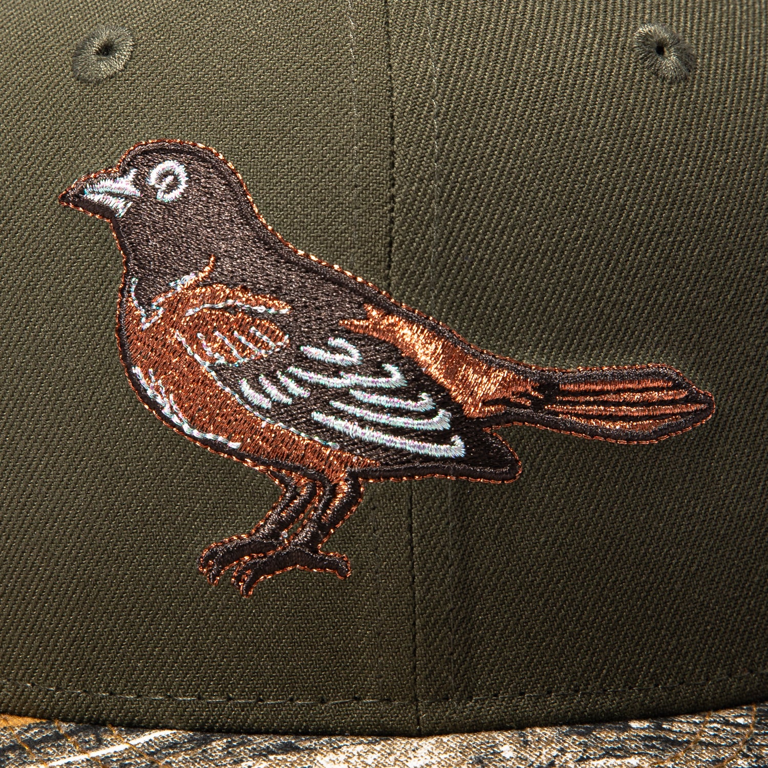 New Era 59Fifty Blossom Baltimore Orioles 1994 All Star Game Patch Hat - Olive, Realtree - Image 4