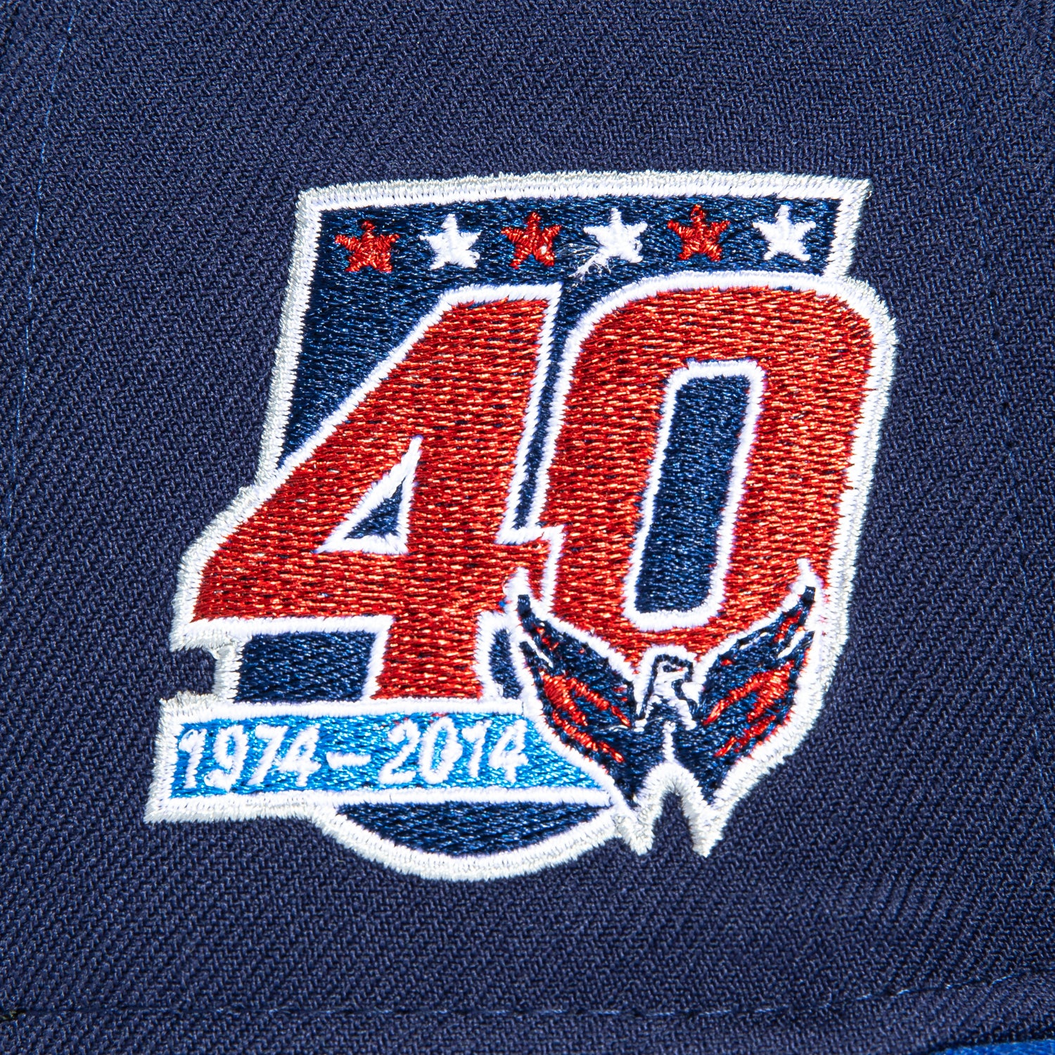 New Era 59Fifty Blue Ice Washington Capitals 40th Anniversary Patch Alternate Hat - Navy, Royal - Image 5