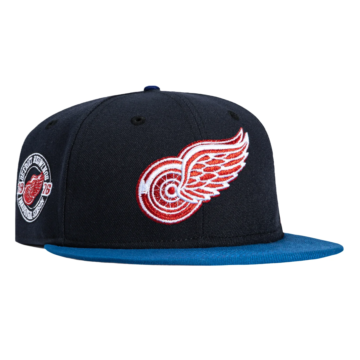 New Era 59Fifty Blue Ice Detroit Red Wings Inaugural Patch Hat - Navy, Royal