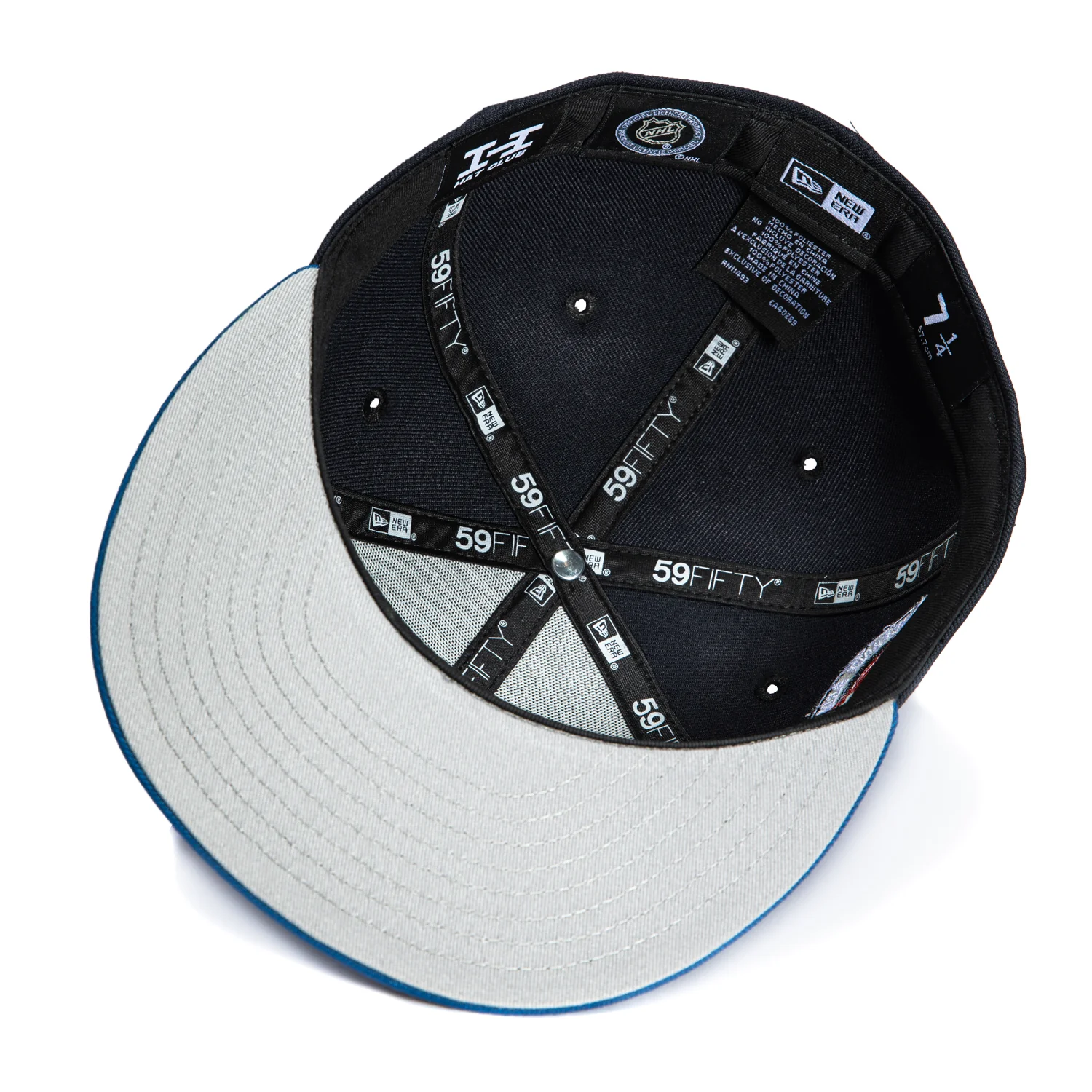New Era 59Fifty Blue Ice Detroit Red Wings Inaugural Patch Hat - Navy, Royal - Image 2