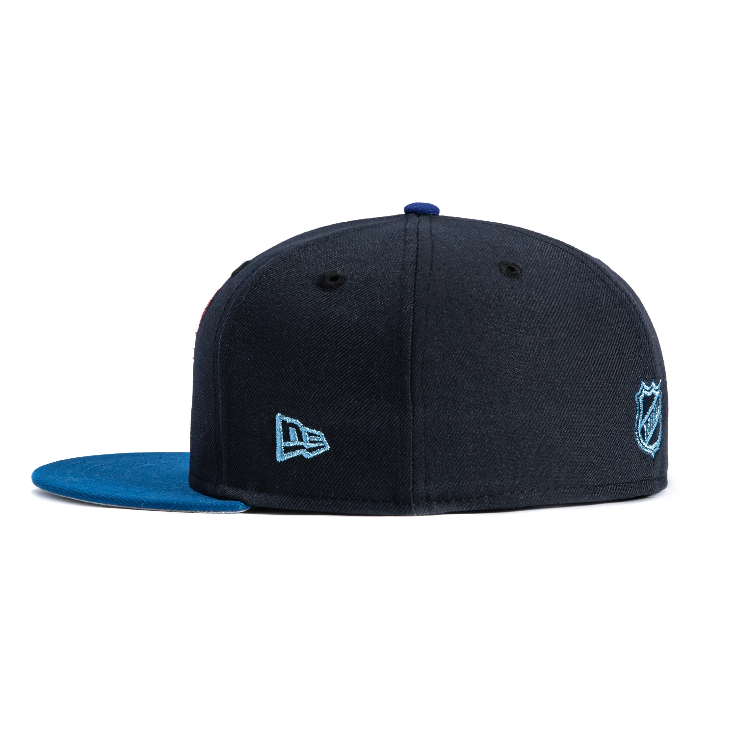 New Era 59Fifty Blue Ice Detroit Red Wings Inaugural Patch Hat - Navy, Royal - Image 3