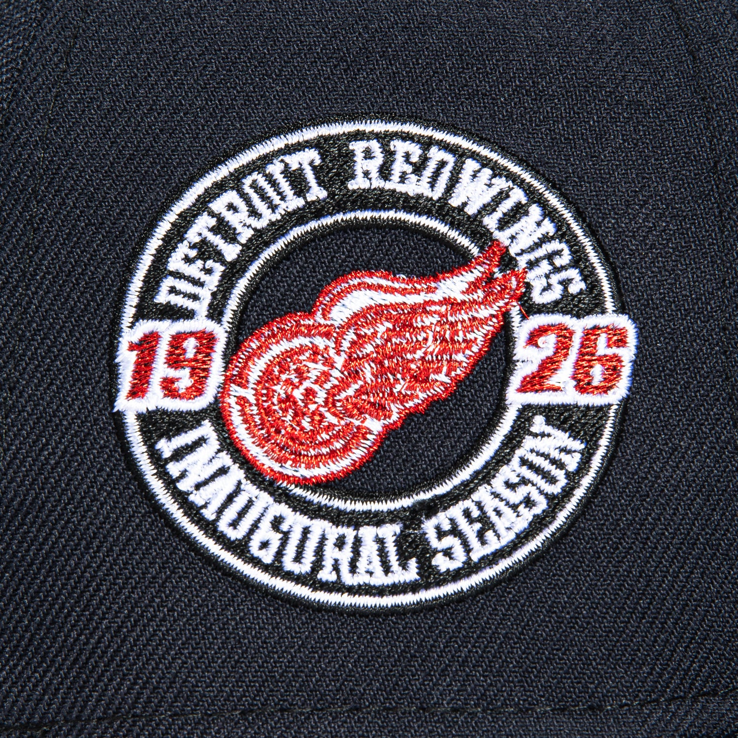 New Era 59Fifty Blue Ice Detroit Red Wings Inaugural Patch Hat - Navy, Royal - Image 5