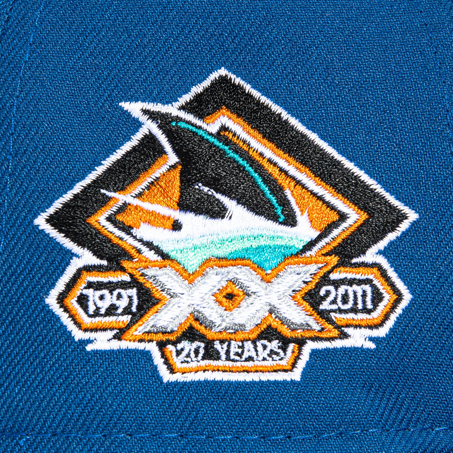 New Era 59Fifty Blue Ice San Jose Sharks 20th Anniversary Patch Alternate Hat - Royal, Royal - Image 5