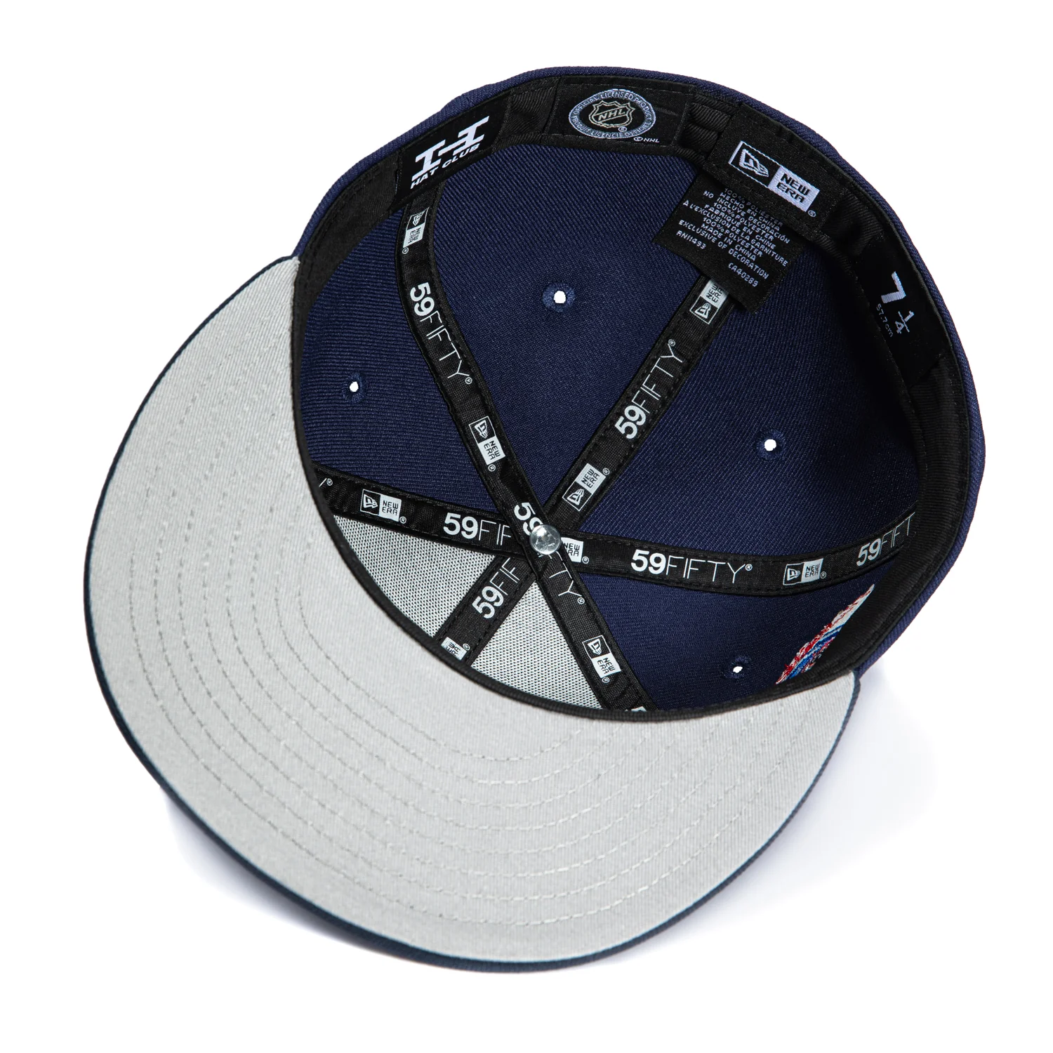 New Era 59Fifty Blue Ice Winnipeg Jets 15th Anniversary Patch Hat - Light Navy, Navy - Image 2