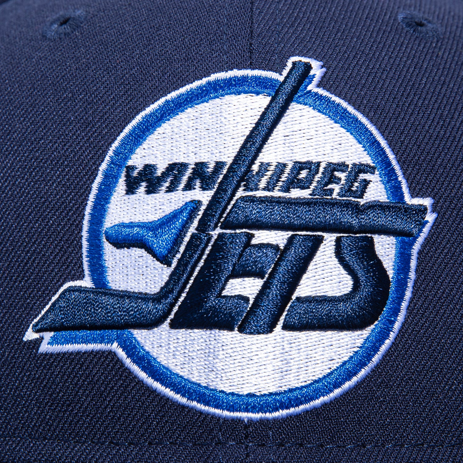 New Era 59Fifty Blue Ice Winnipeg Jets 15th Anniversary Patch Hat - Light Navy, Navy - Image 4