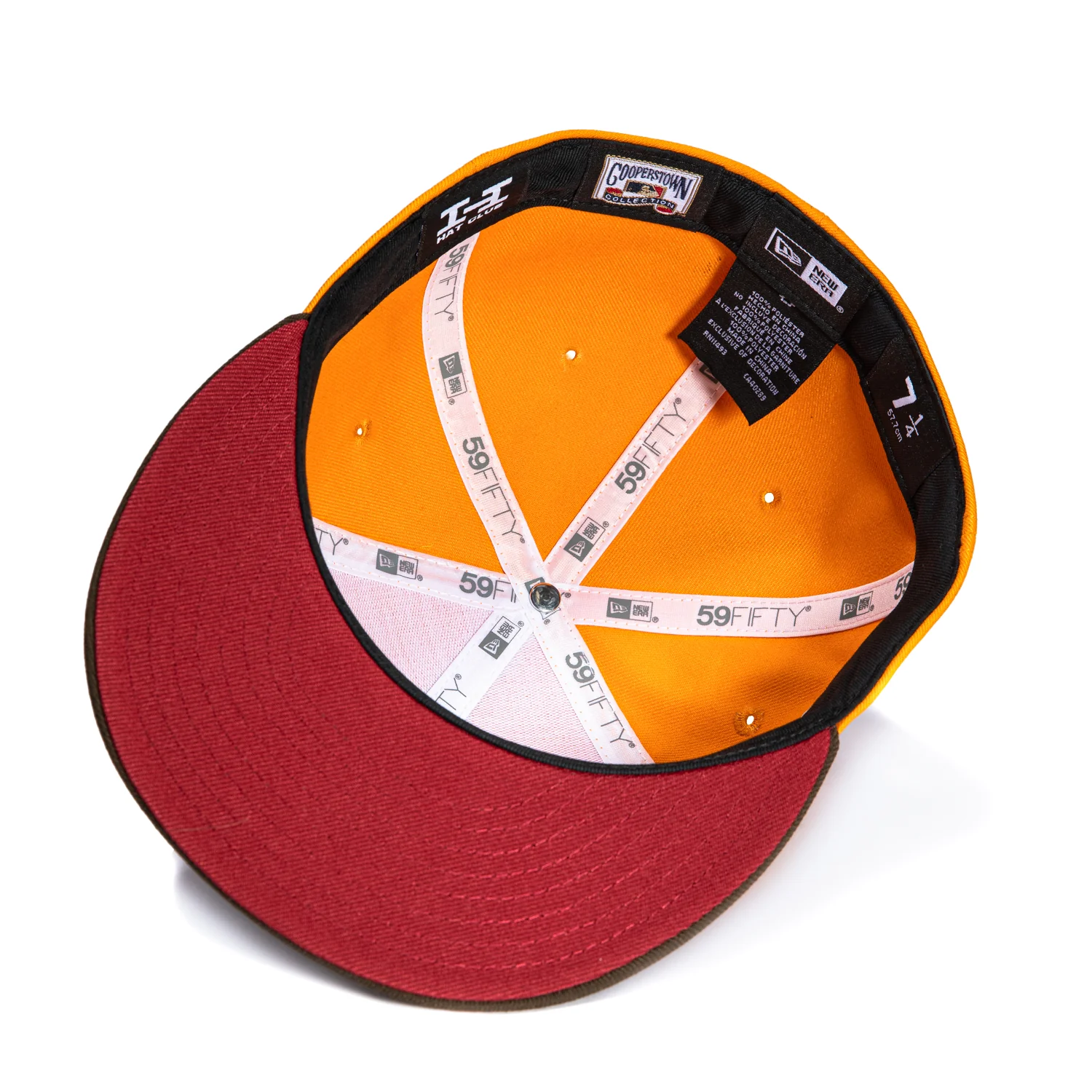 New Era 59Fifty Houston Astros 2005 World Series Patch 2000 Gradient Brick UV Hat - Light Orange, Brown - Image 2