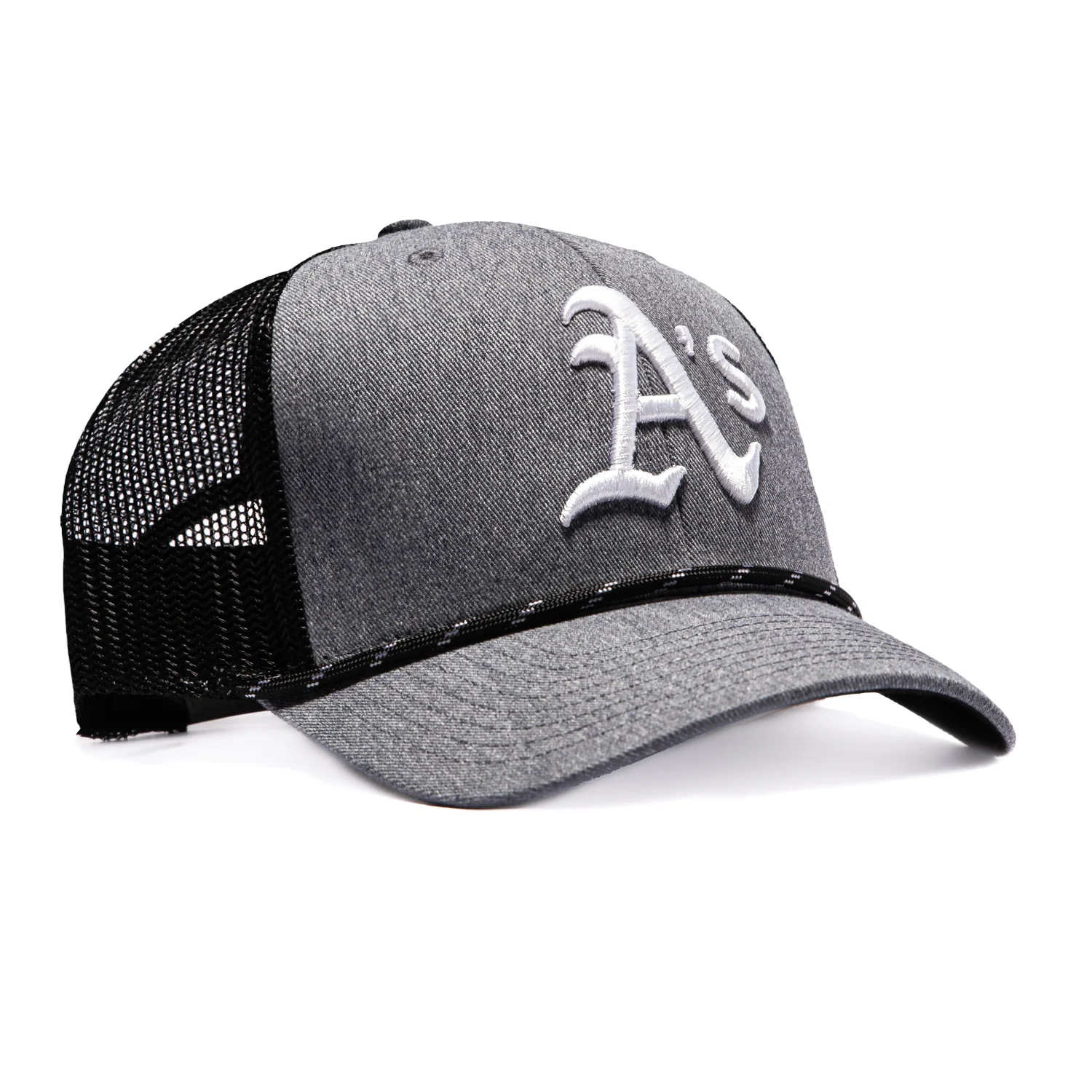 47 Brand Carbon Rope Oakland Athletics Trucker Snapback Hat - Grey, Black