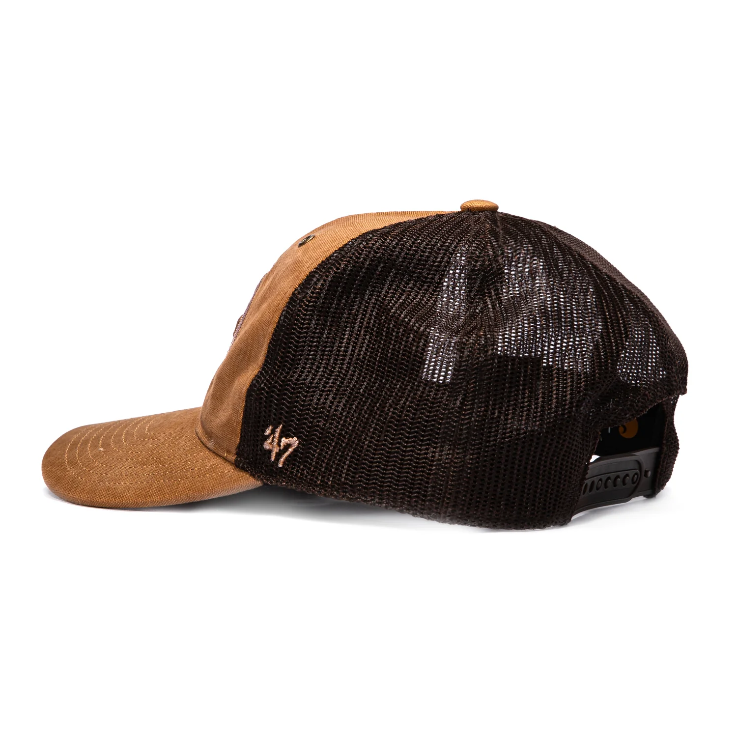 47 Brand x Carhartt Trucker Dyed San Francisco 49ers Adjustable Snapback Hat - Brown - Image 2