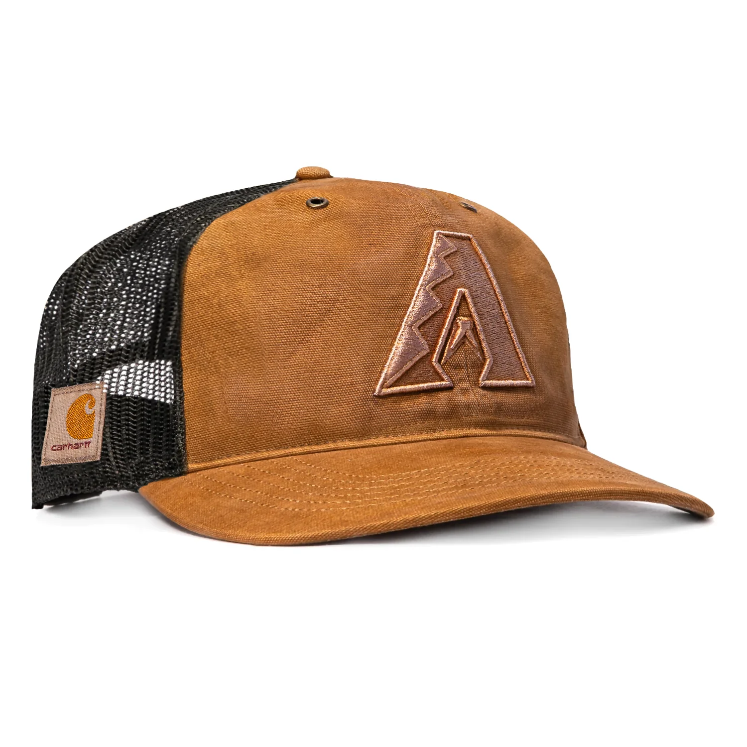 47 Brand x Carhartt Trucker Dyed Arizona Diamondbacks Adjustable Snapback Hat - Brown