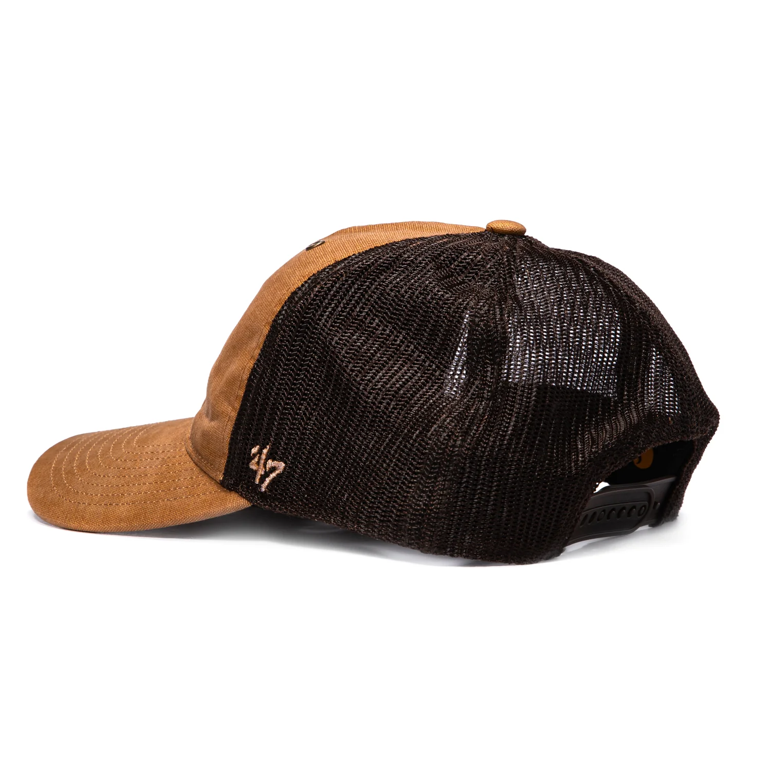 47 Brand x Carhartt Trucker Dyed Los Angeles Dodgers Adjustable Snapback Hat - Brown - Image 2