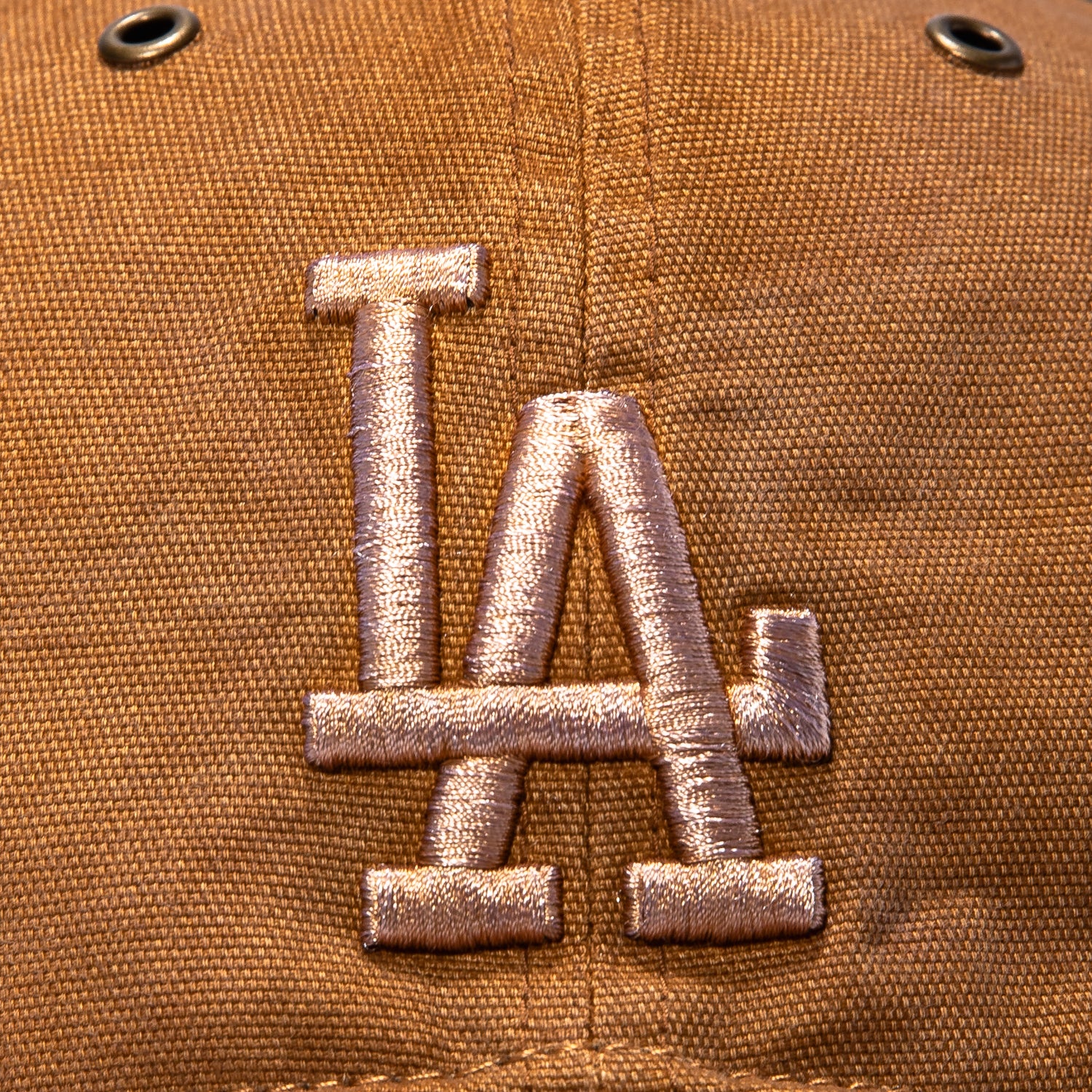 47 Brand x Carhartt Trucker Dyed Los Angeles Dodgers Adjustable Snapback Hat - Brown - Image 3