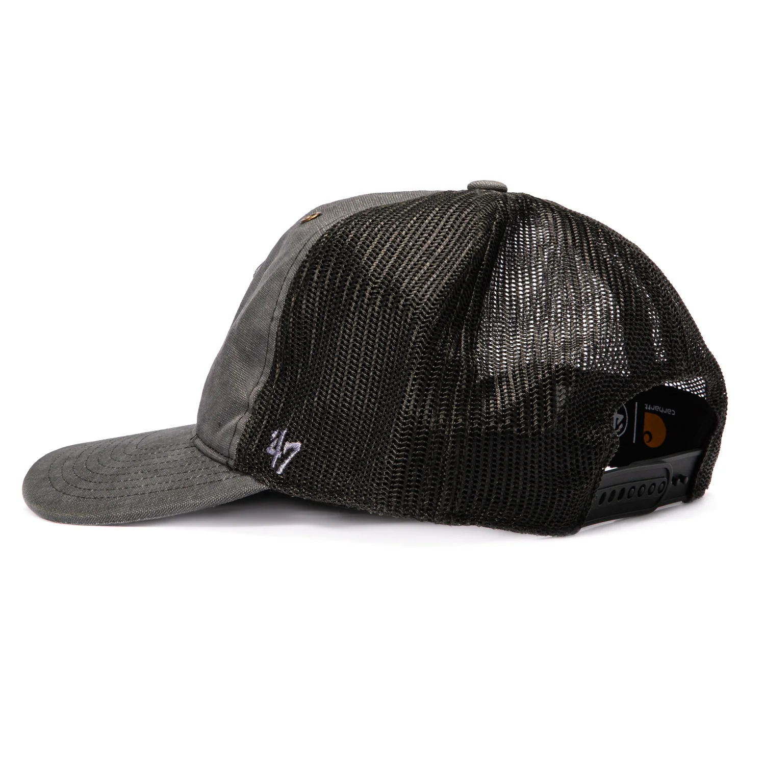 47 Brand x Carhartt Trucker Dyed Las Vegas Raiders Adjustable Snapback Hat - Black - Image 2