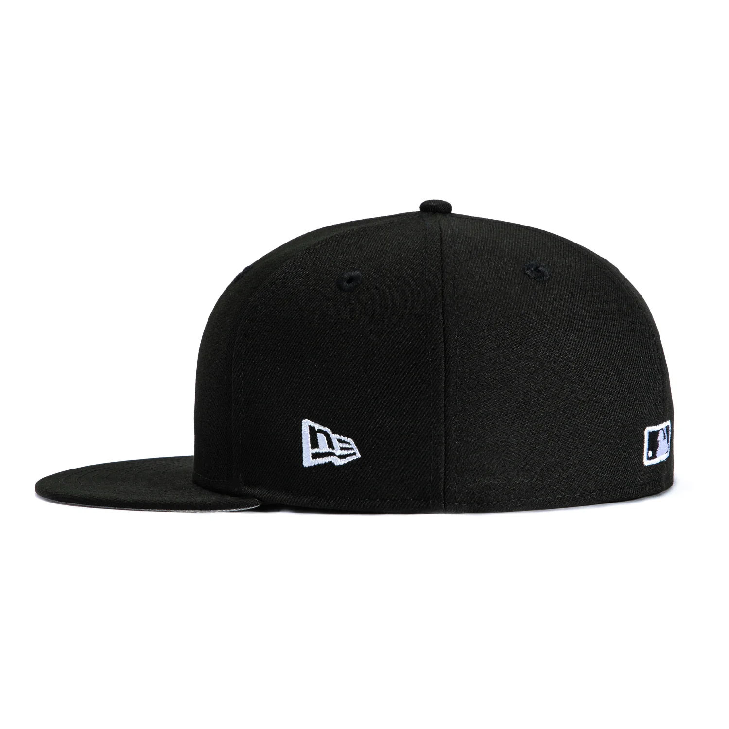 New Era 59Fifty Atlanta Braves Hat - Black, White - Image 3