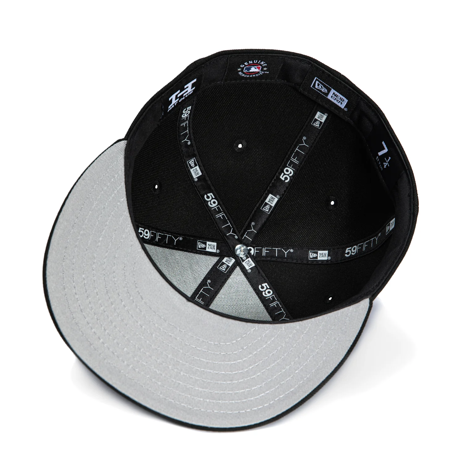 New Era 59Fifty San Diego Padres Hat - Black, White - Image 2