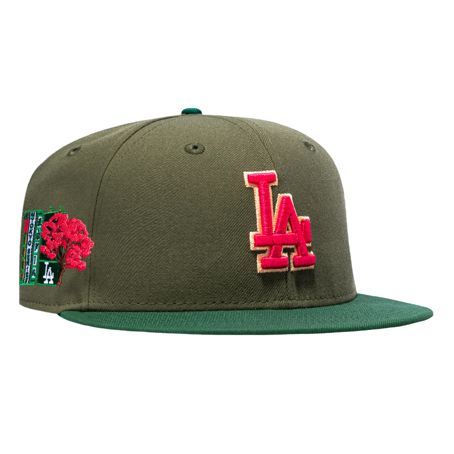 New Era 59Fifty Citrus Los Angeles Dodgers 2025 Tokyo Series Patch Hat - Olive, Green