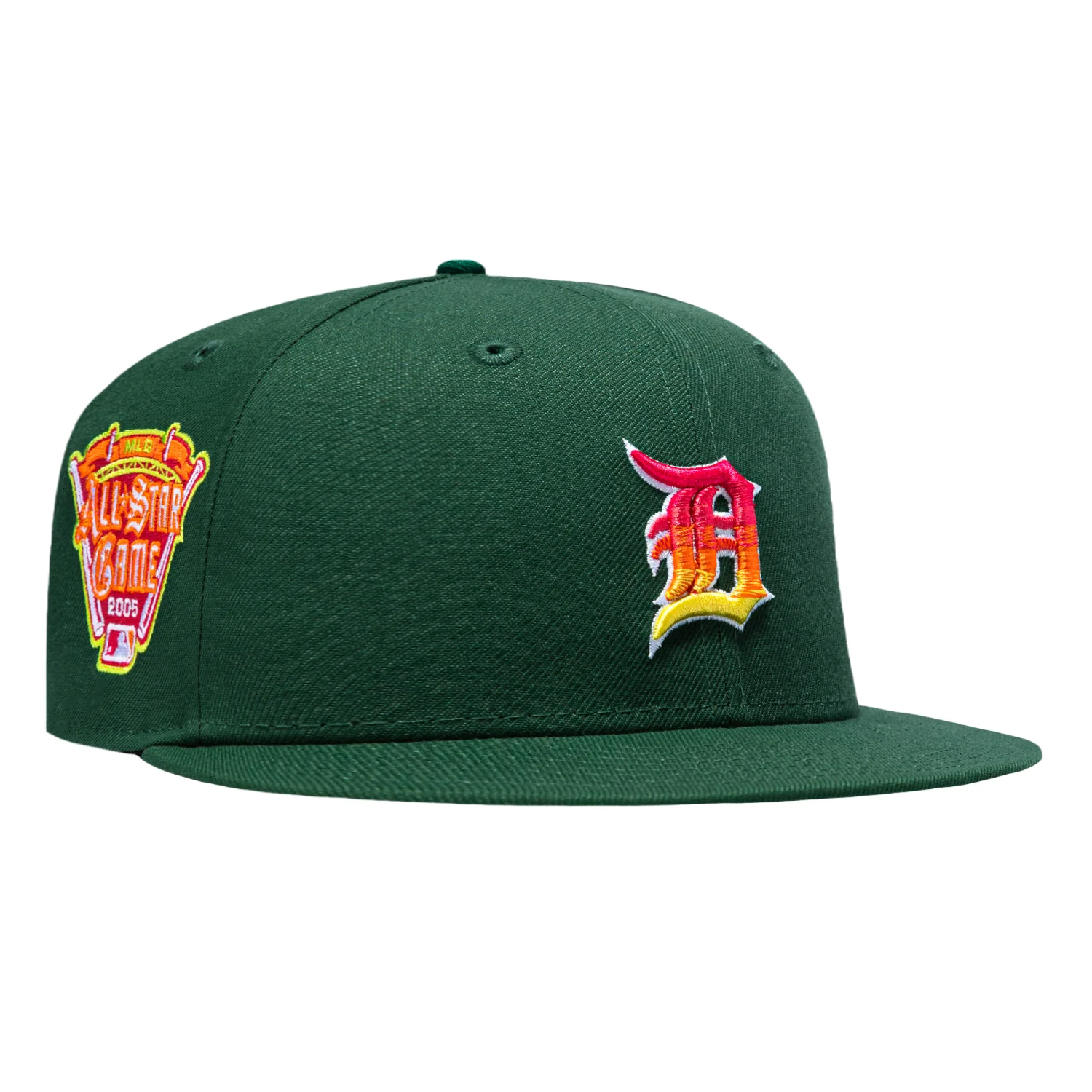 New Era 59Fifty Citrus Detroit Tigers 2005 All Star Game Patch Gradient Hat - Green, Green