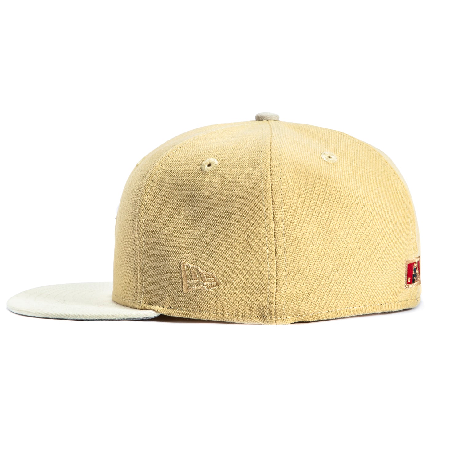 New Era 59Fifty Cincinnati Reds 1970 All Star Game Patch Hat - Khaki, Stone - Image 3