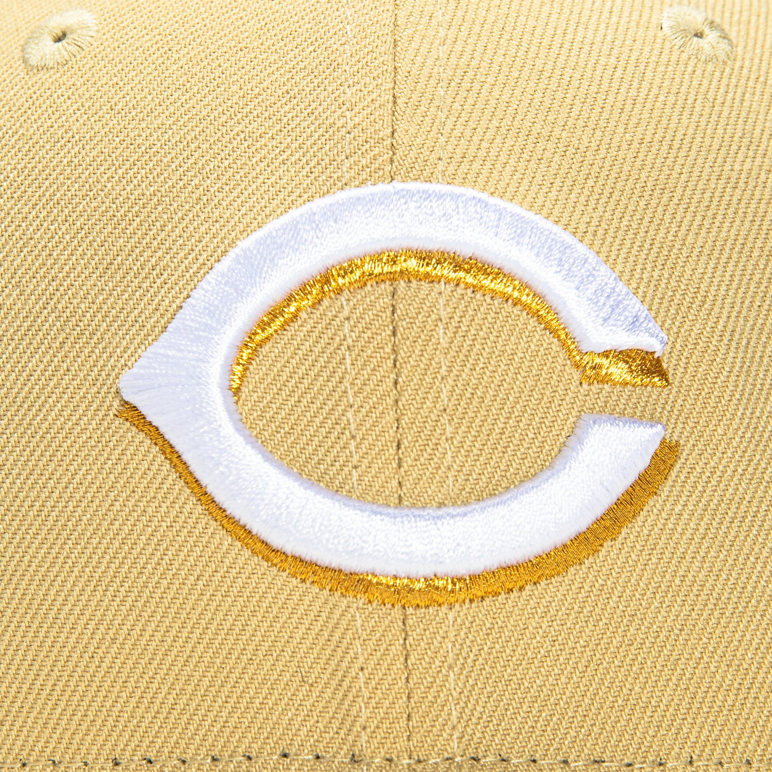 New Era 59Fifty Cincinnati Reds 1970 All Star Game Patch Hat - Khaki, Stone - Image 4