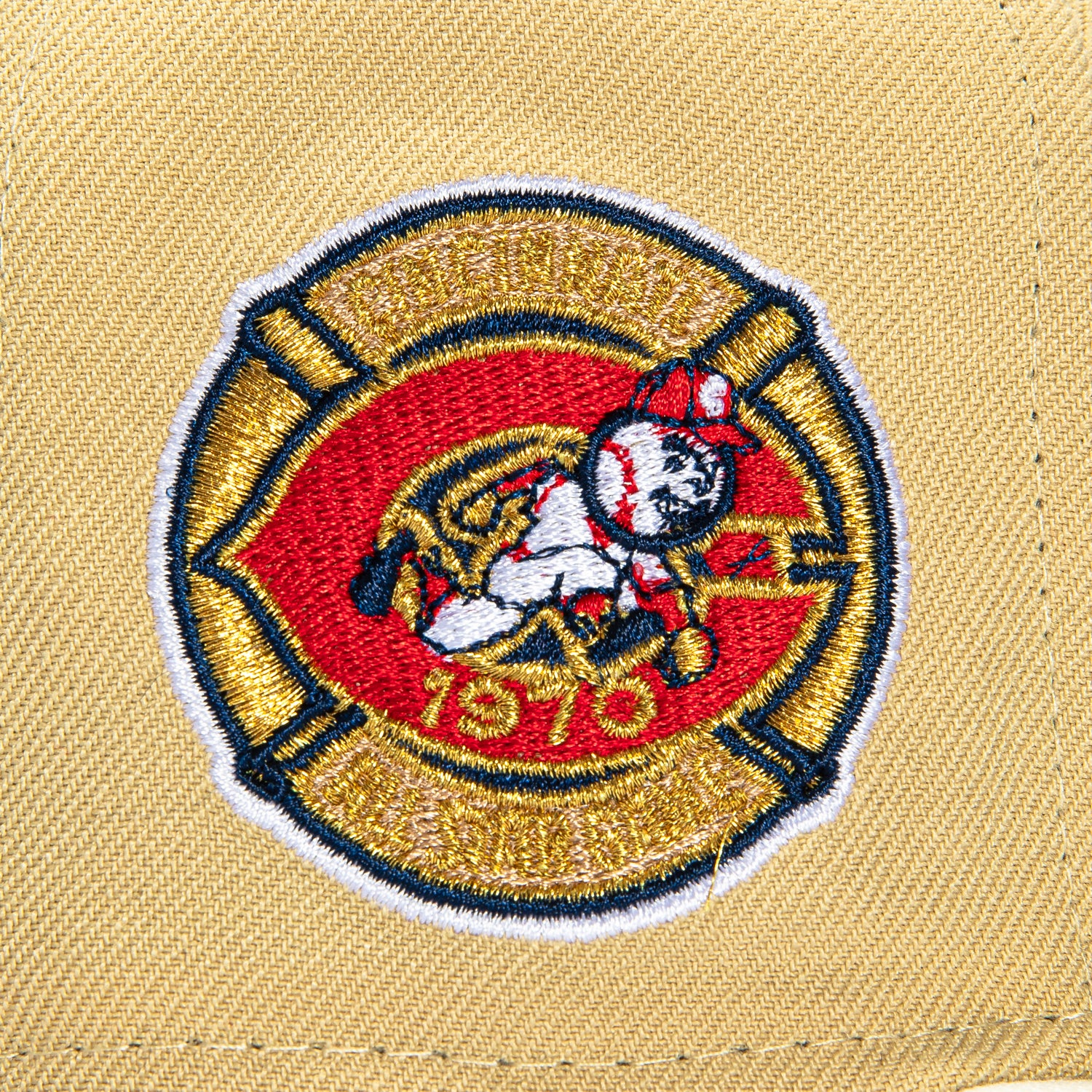 New Era 59Fifty Cincinnati Reds 1970 All Star Game Patch Hat - Khaki, Stone - Image 5