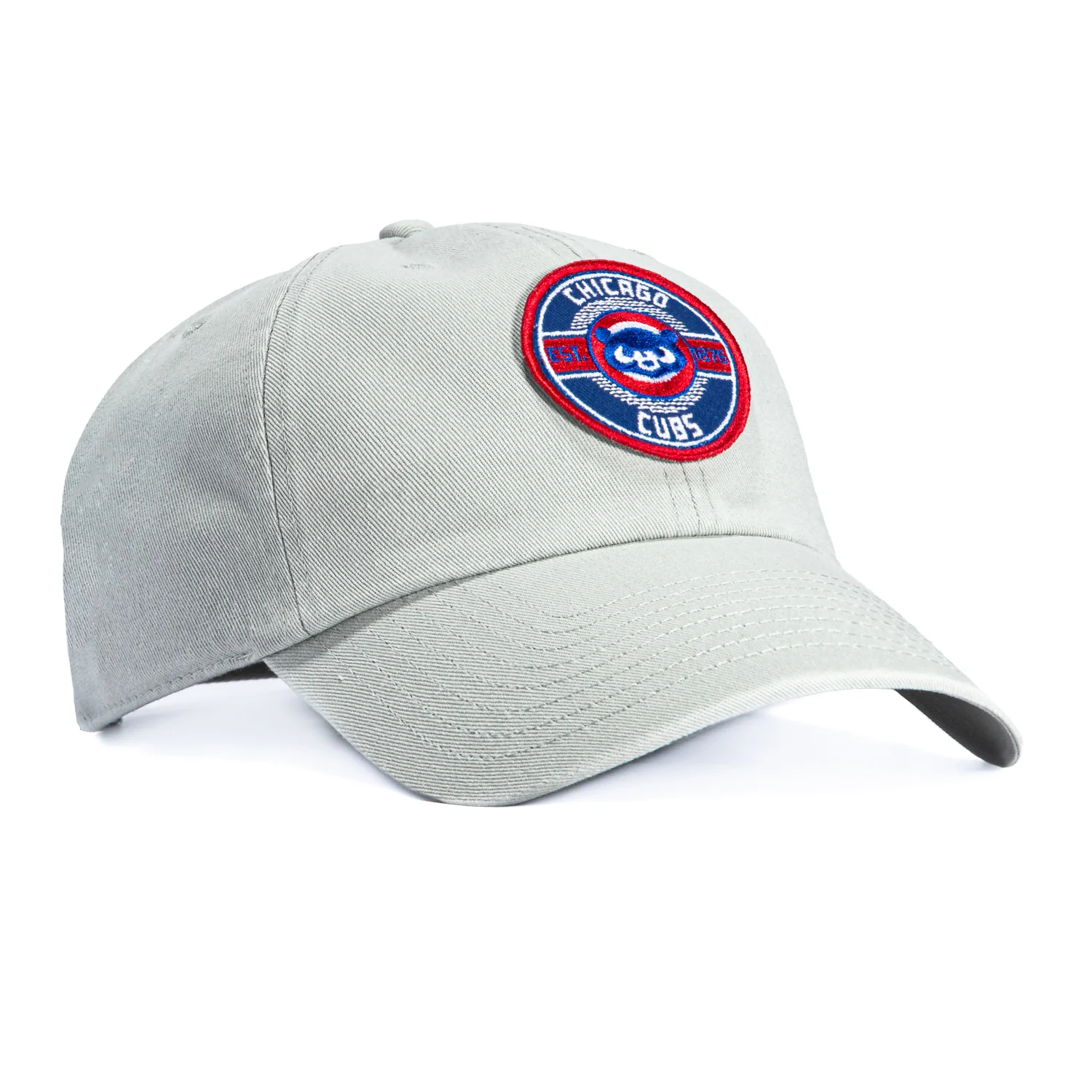 47 Brand Cleanup Chicago Cubs Circle Est. 1876 Patch Strapback Hat - Grey