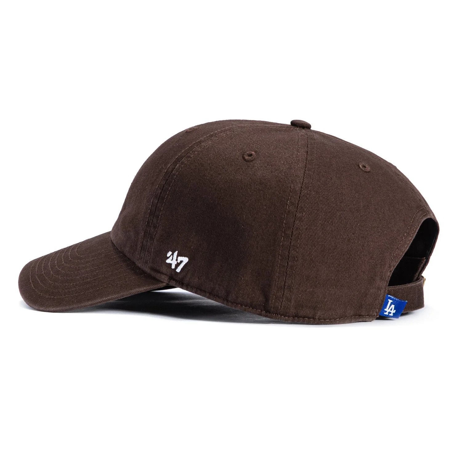 47 Brand Los Angeles Dodgers Cleanup Adjustable Hat - Brown, White - Image 2