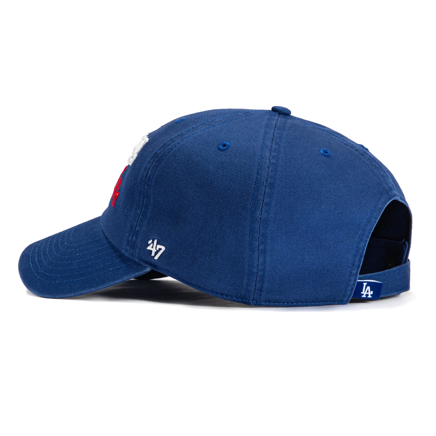 47 Brand Los Angeles Dodgers Script Cleanup Adjustable Hat - Royal - Image 2
