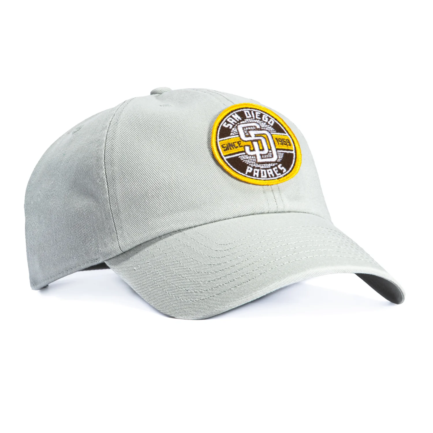 47 Brand Cleanup San Diego Padres Circle Est. 1969 Patch Strapback Hat - Grey