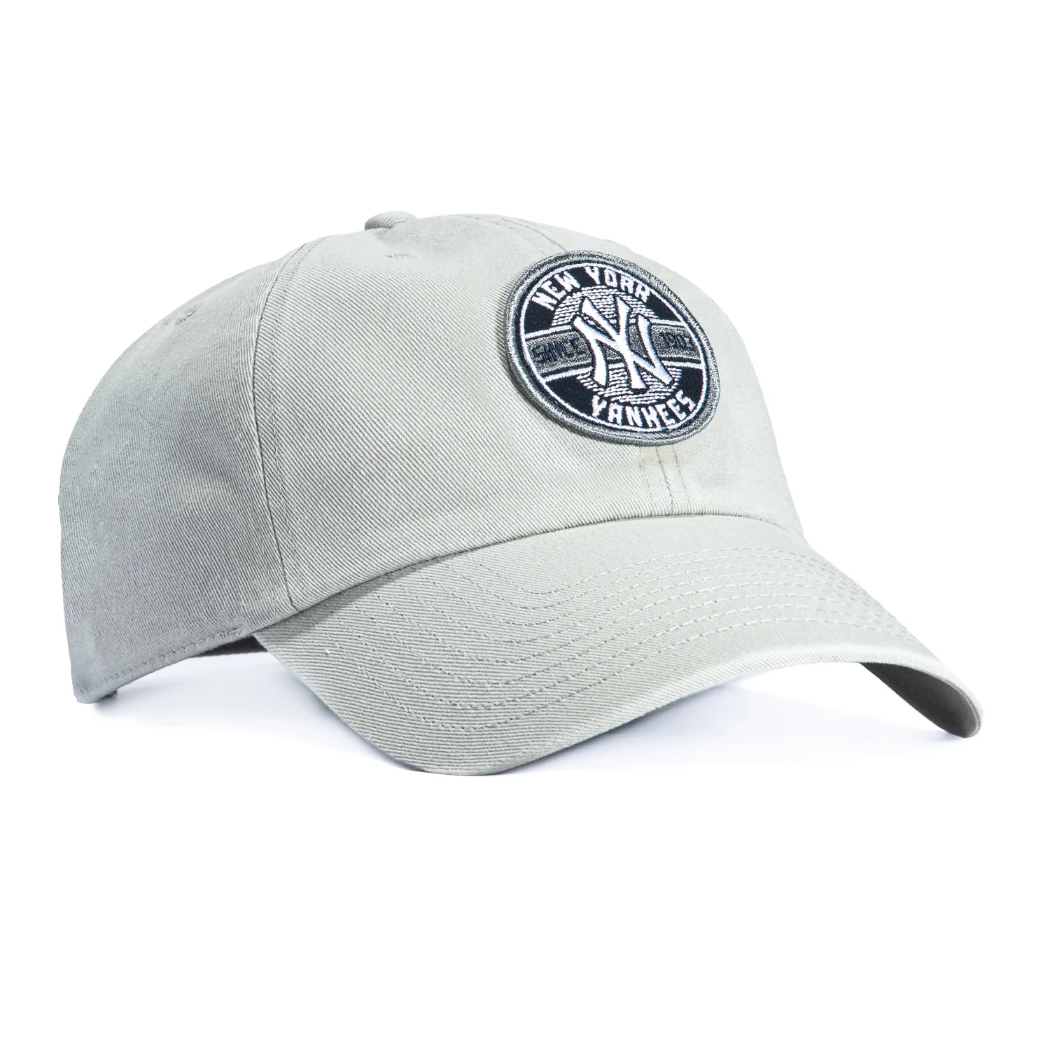 47 Brand Cleanup New York Yankees Circle Est. 1903 Patch Strapback Hat - Grey