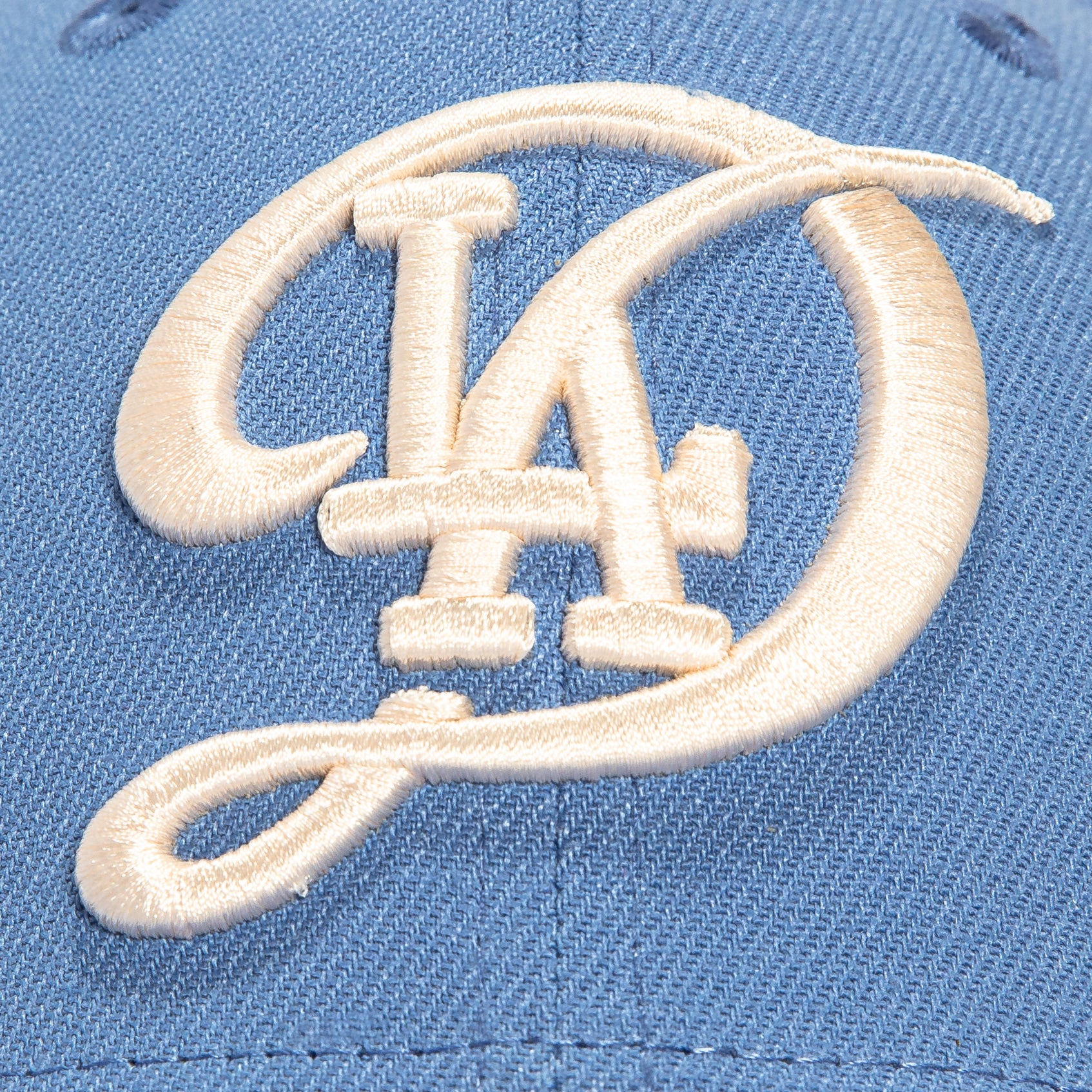 New Era 39Thirty Los Angeles Dodgers 2024 City Connect Stretch Fitted Hat - Light Blue - Image 3