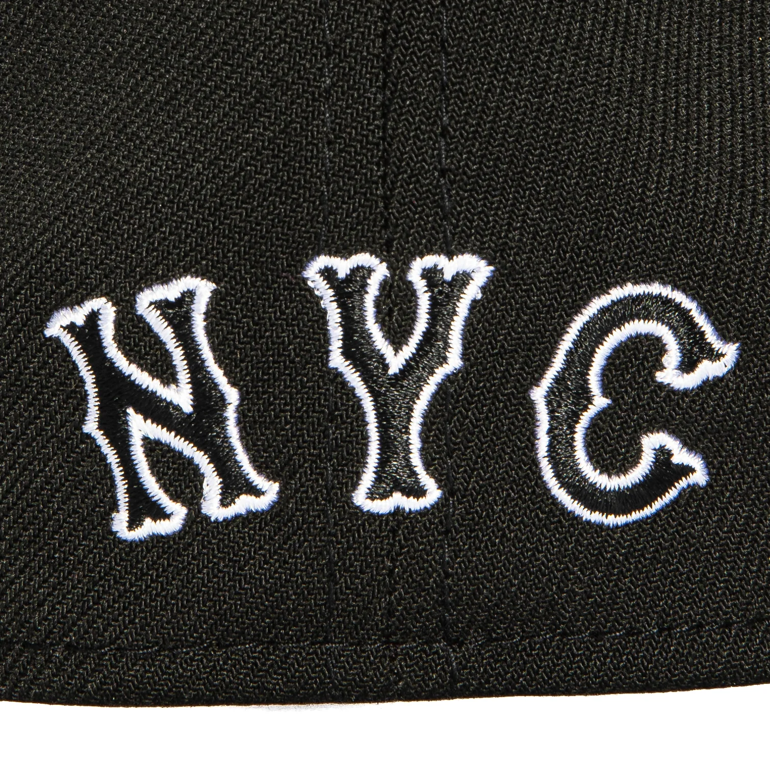 New Era 39Thirty New York Mets Stretch Fitted Hat - Black, White - Image 4