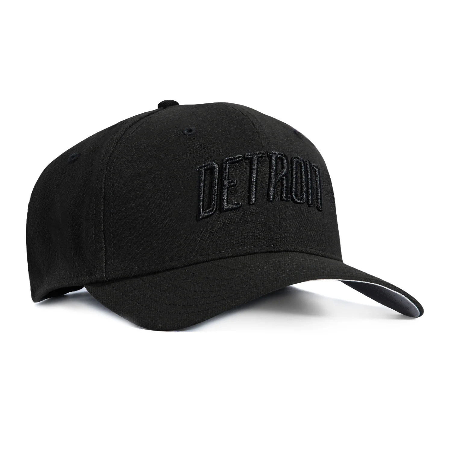 New Era 39Thirty Detroit Tigers Script Stretch Fitted Hat - Black, Black