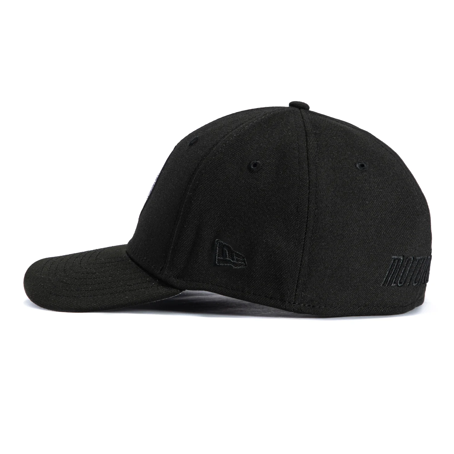 New Era 39Thirty Detroit Tigers Script Stretch Fitted Hat - Black, Black - Image 2