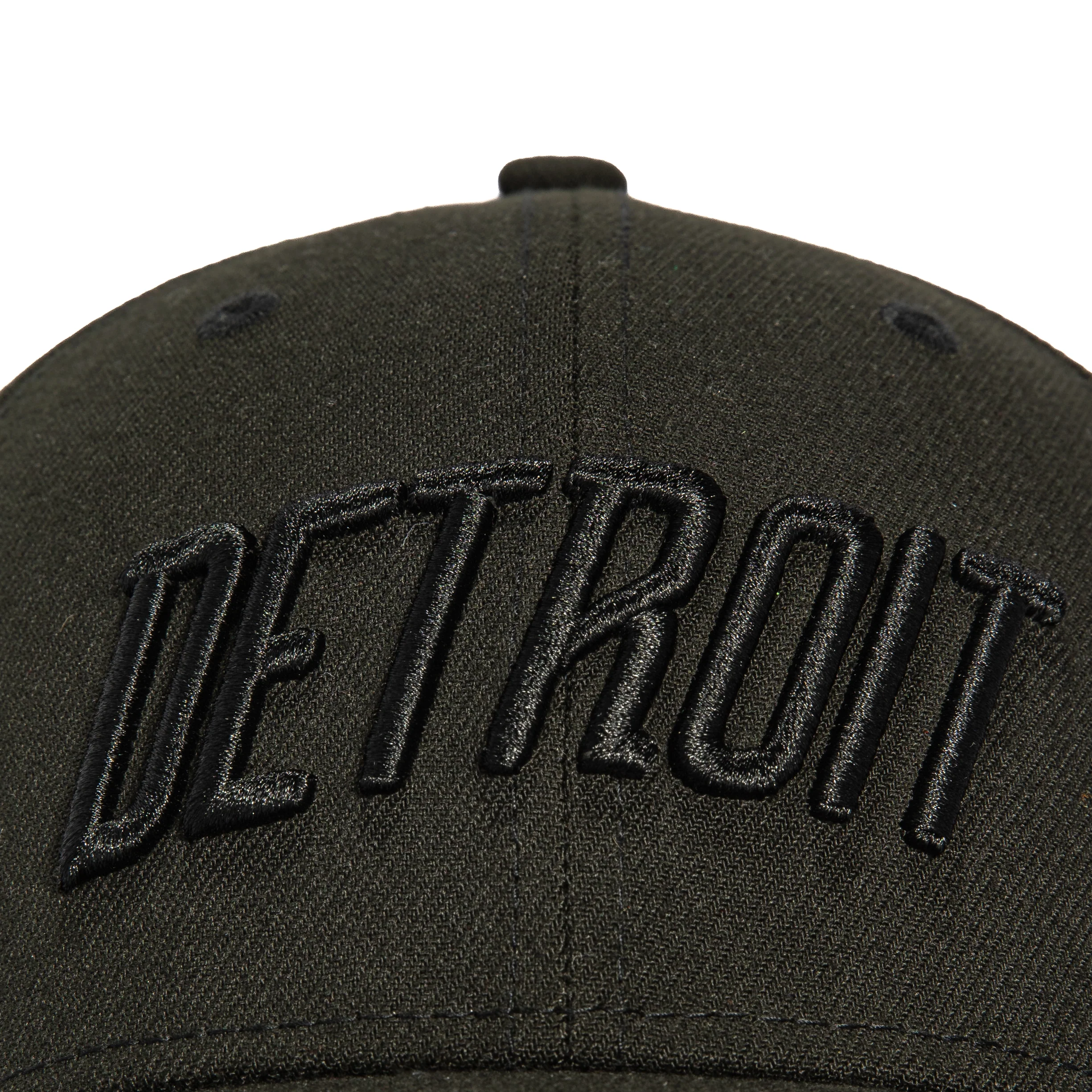 New Era 39Thirty Detroit Tigers Script Stretch Fitted Hat - Black, Black - Image 3
