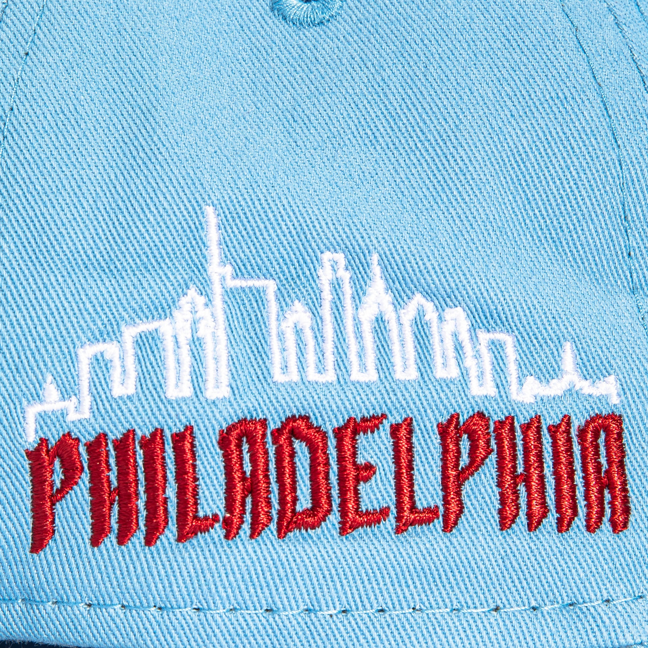 New Era 9Twenty Philadelphia Phillies City Patch Bell Strapback Hat - Light Blue - Image 4