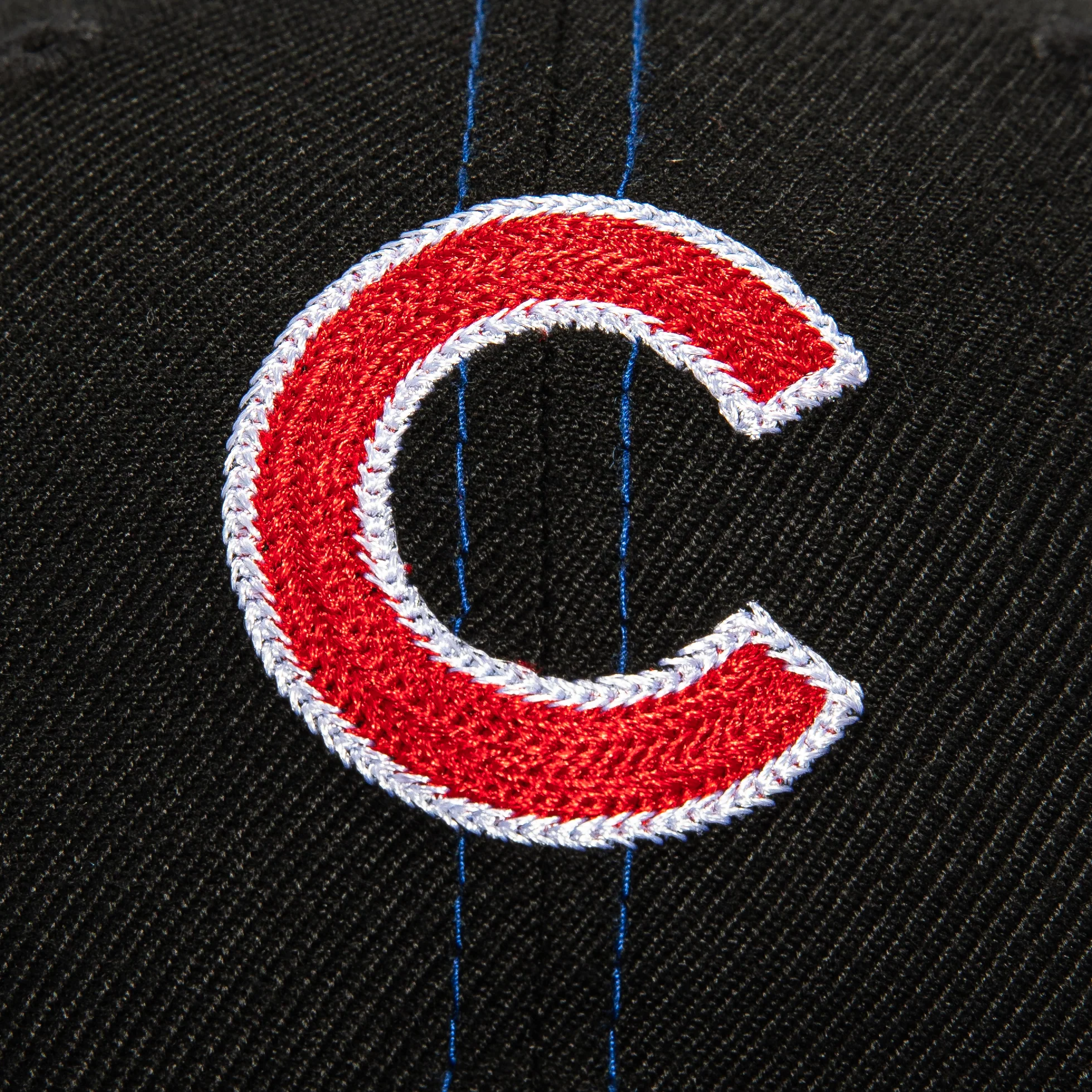 New Era 9Fifty Retro Crown Chicago Cubs Wrigley Field Patch Snapback Hat - Black, Royal - Image 3
