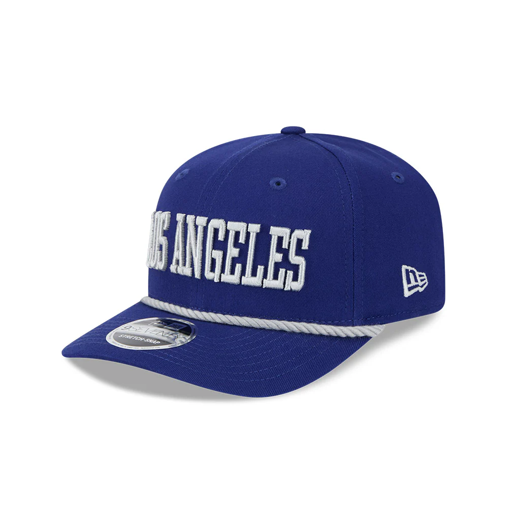 New Era 9Seventy Los Angeles Dodgers Snapback Wordmark Rope Hat - Royal - Image 3