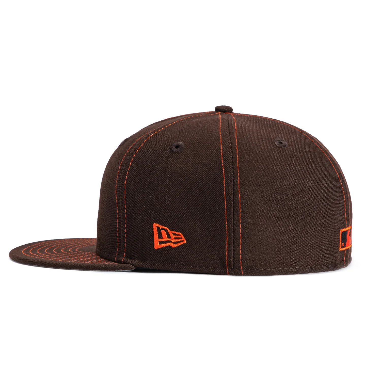 New Era 59Fifty Contrast Stitch Detroit Tigers 2005 All Star Game Patch Hat - Brown, Orange - Image 3
