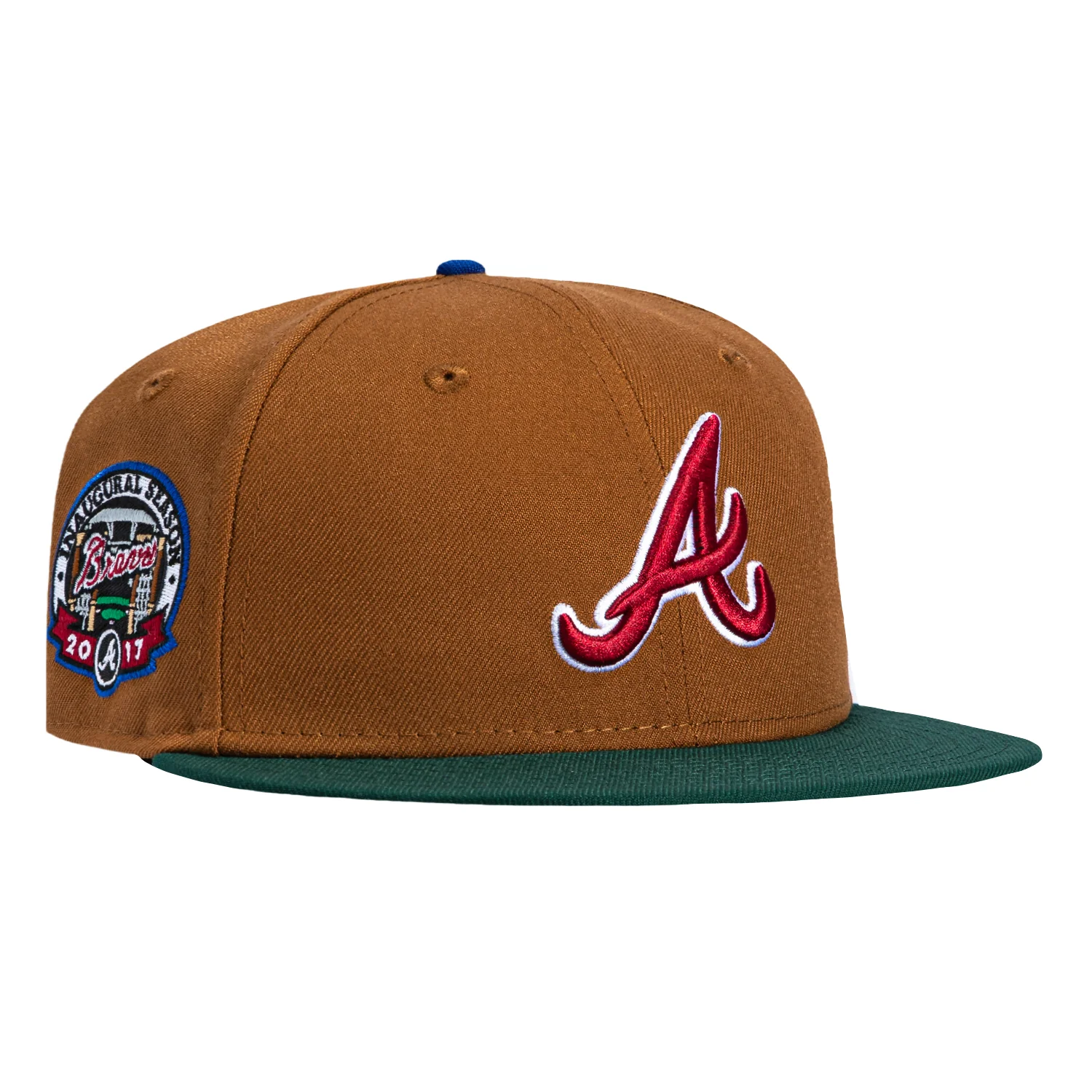 New Era 59Fifty Just Desserts Atlanta Braves 2017 Inaugural Patch Hat - Brown, Green