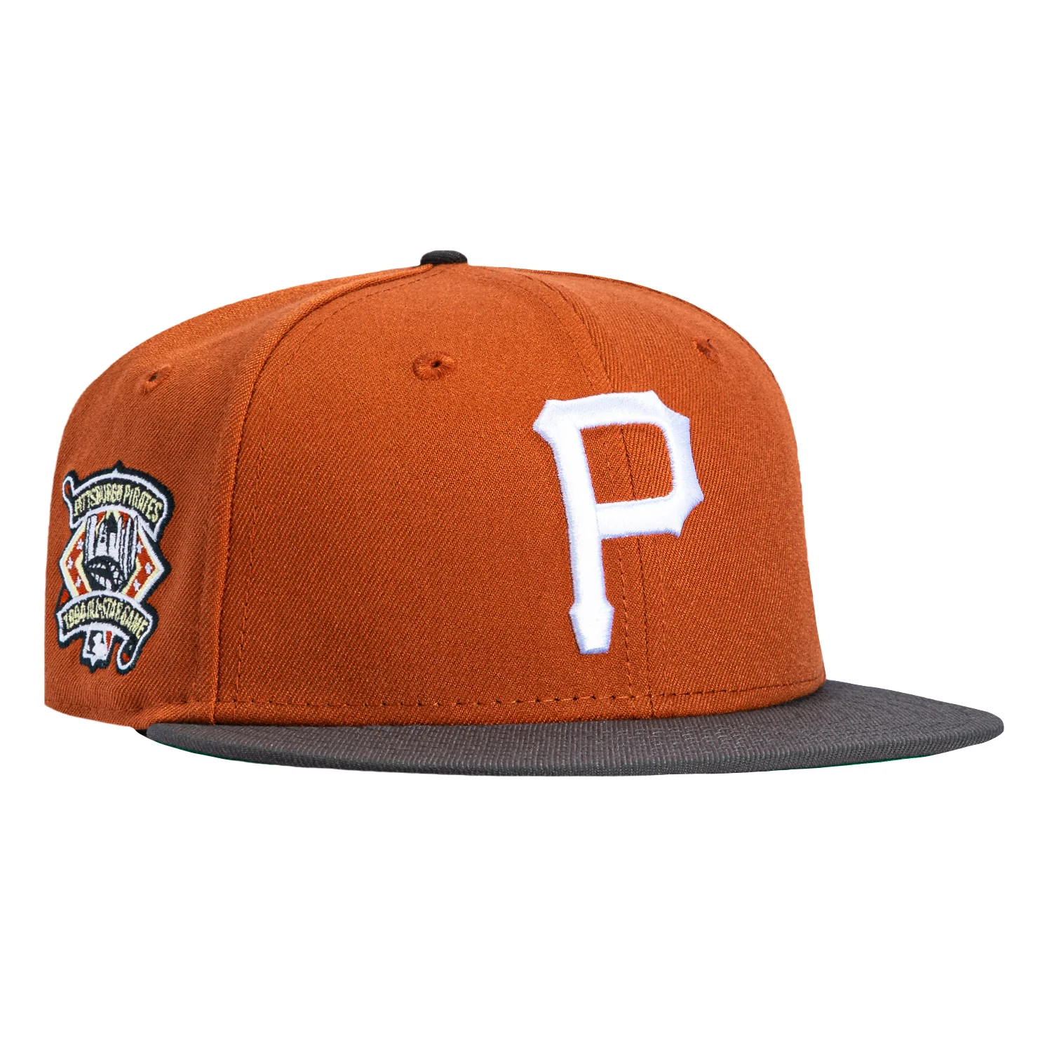 New Era 59Fifty Just Desserts Pittsburgh Pirates 1994 All Star Game Patch Hat - Burnt Orange, Graphite