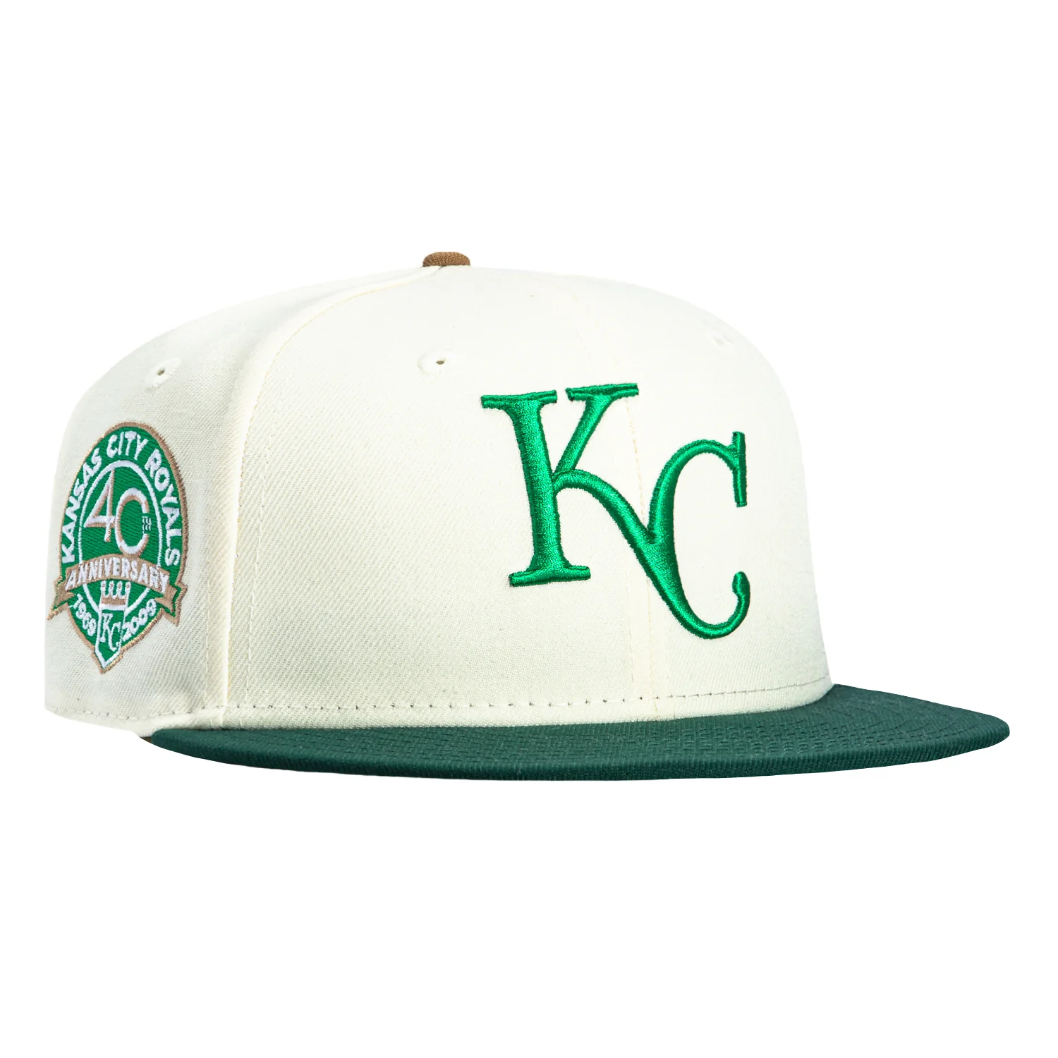 New Era 59Fifty Just Desserts Kansas City Royals 40th Anniversary Patch Hat - White, Green