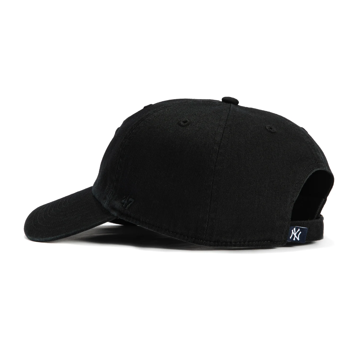 47 Brand New York Yankees Cleanup Adjustable Hat - Black, Black - Image 2