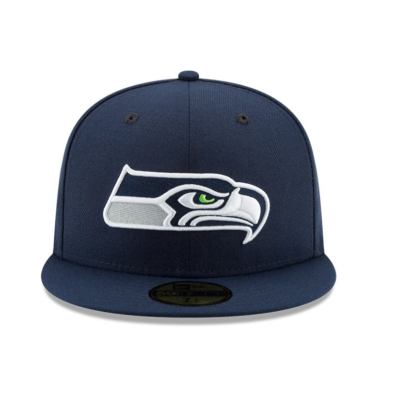 New Era 59Fifty Seattle Seahawks 2026 Super Bowl Patch Hat - Navy - Image 2