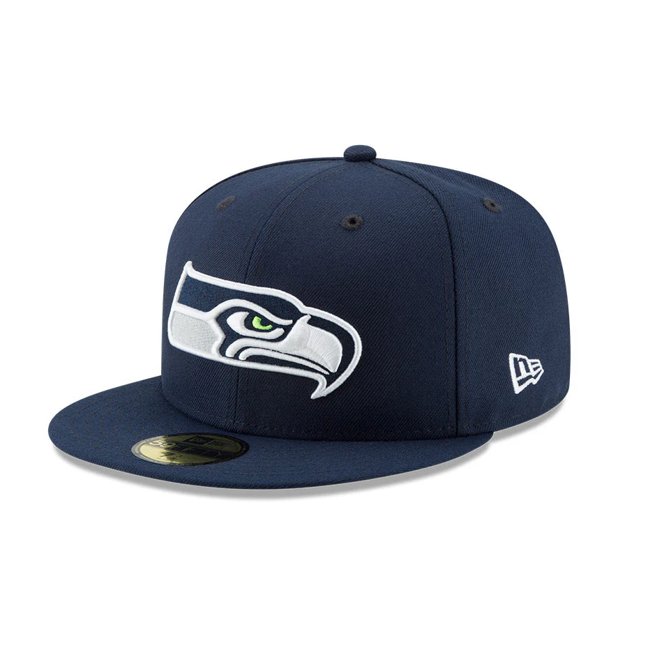 New Era 59Fifty Seattle Seahawks 2026 Super Bowl Patch Hat - Navy - Image 3