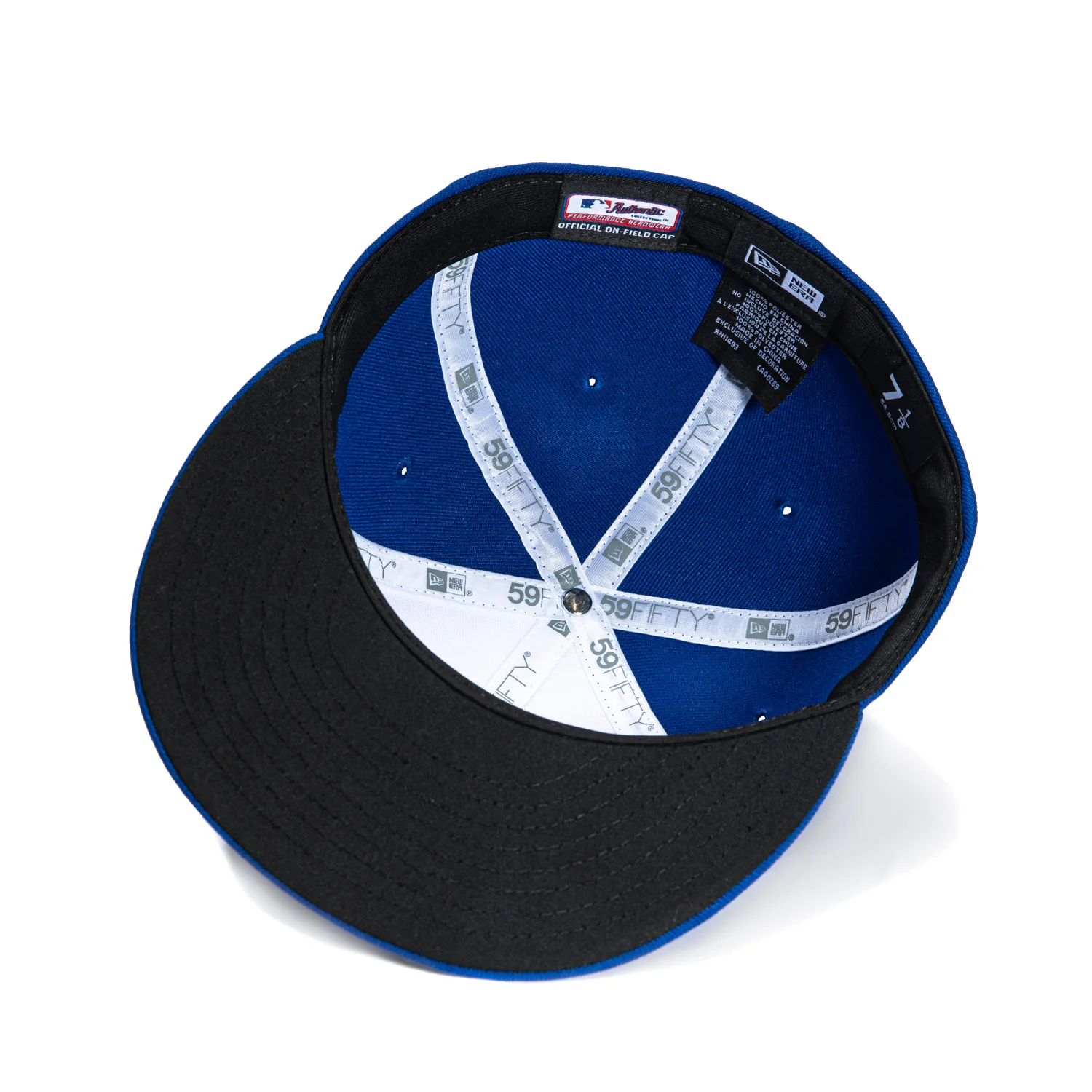 New Era 59Fifty Authentic Collection Chicago Cubs Alternate Rail Hat - White, Royal - Image 2