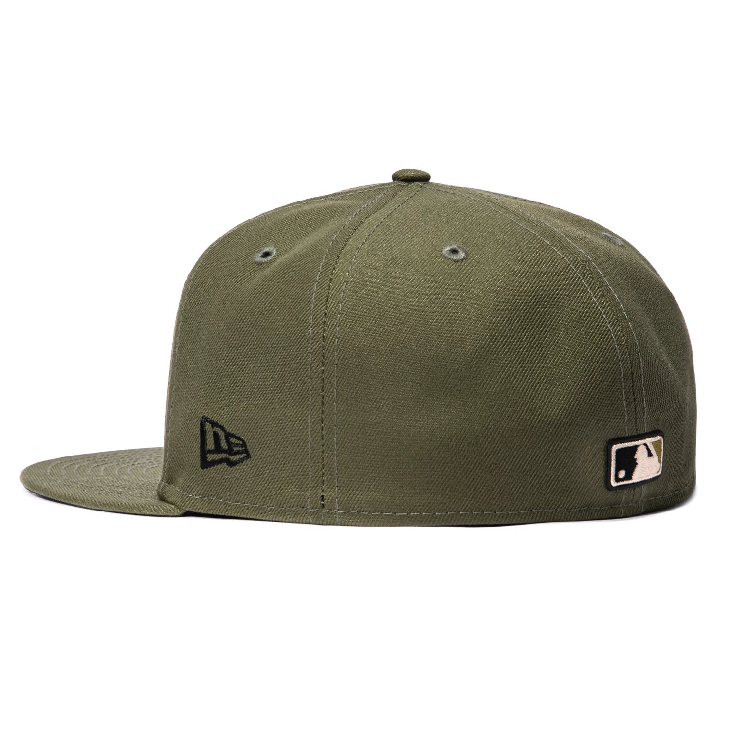 New Era 59Fifty Armed Forces New York Mets USA Flag Patch Hat - Olive - Image 3