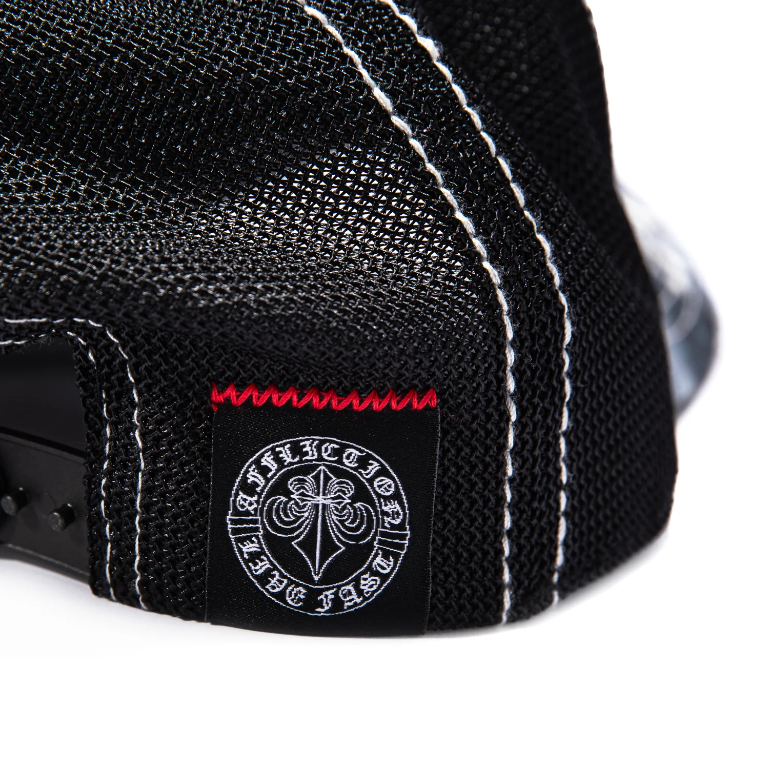 Affliction Charred Martyr Trucker Snapback Hat - Blue, Black - Image 3