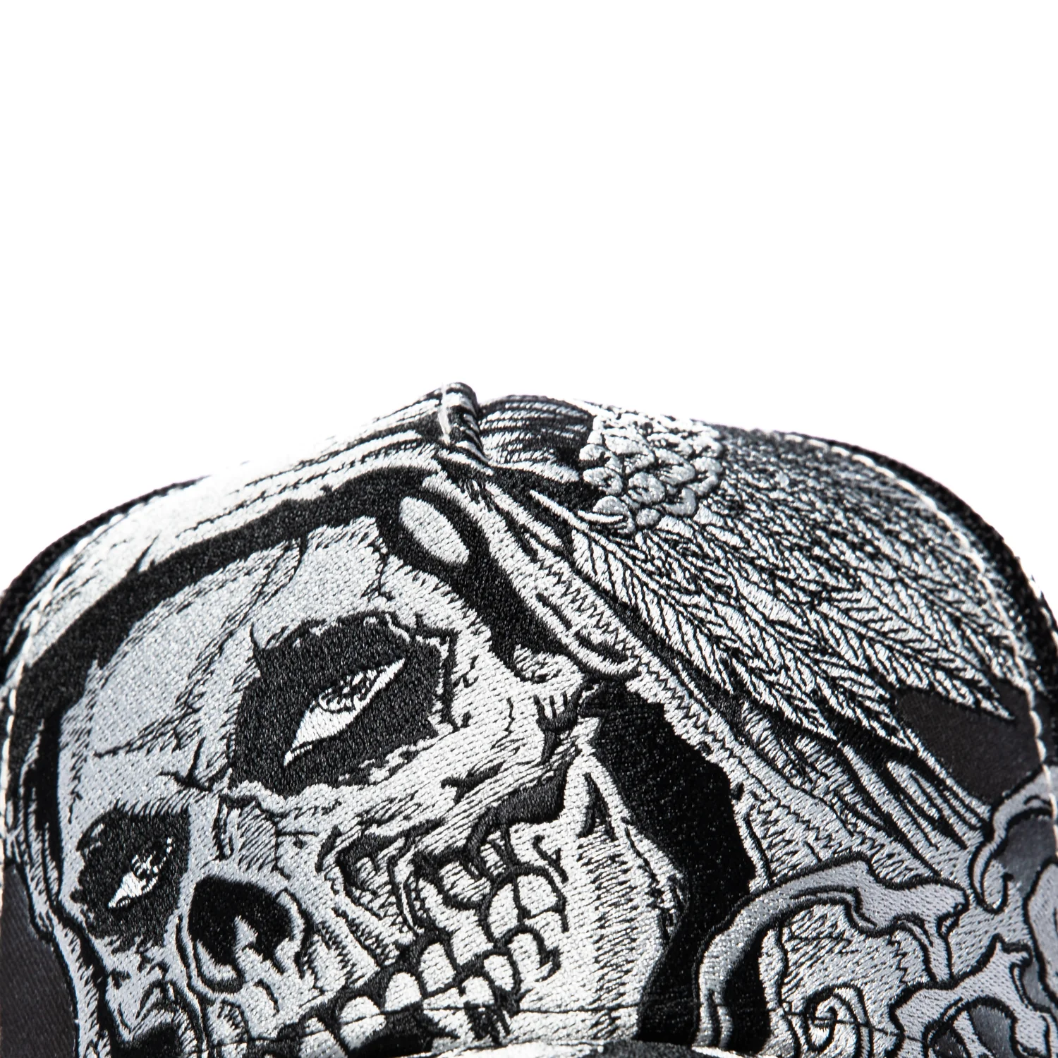 Affliction Misfit Wings Trucker Snapback Hat - Black - Image 4